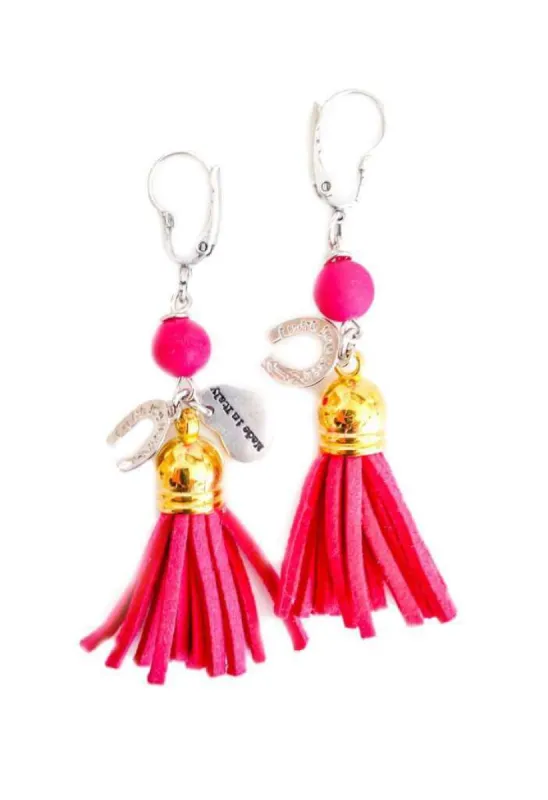 Colorful tassel earrings. Perfect for parties and summer festivals. sold by Maiden-Art