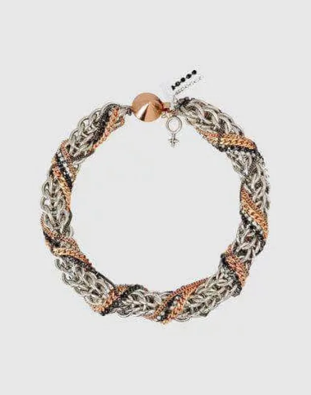 Statement Choker Necklace with Crystals sold by Maiden-Art