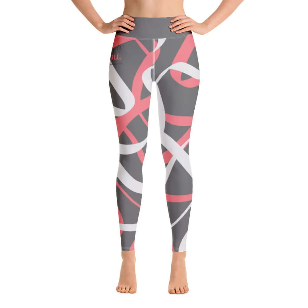 "Be You" - Leggings - ABSTRACT GREY sold by Maiden-Art