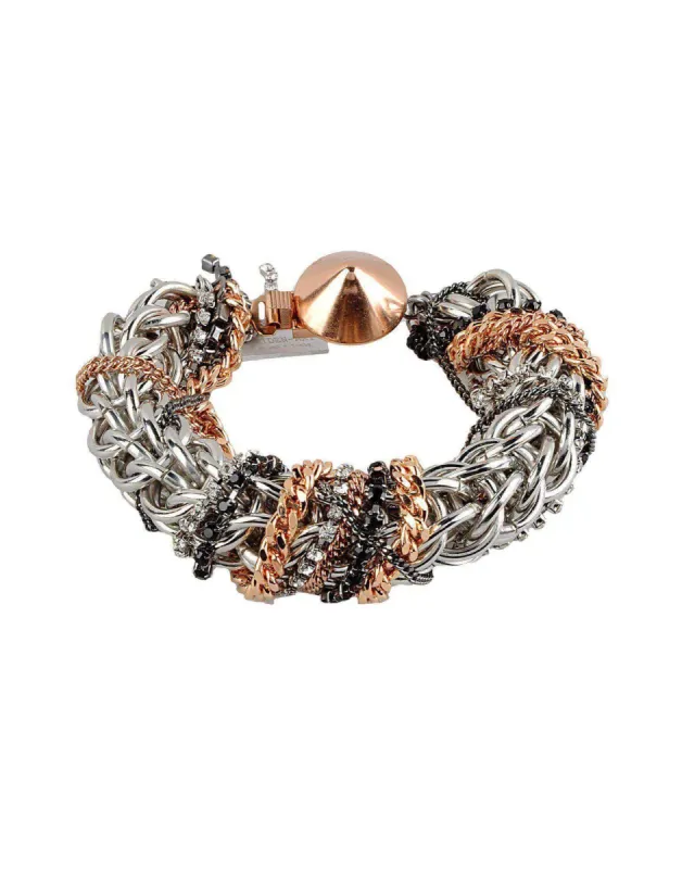 Statement Cuff Bracelet with Crystals sold by Maiden-Art