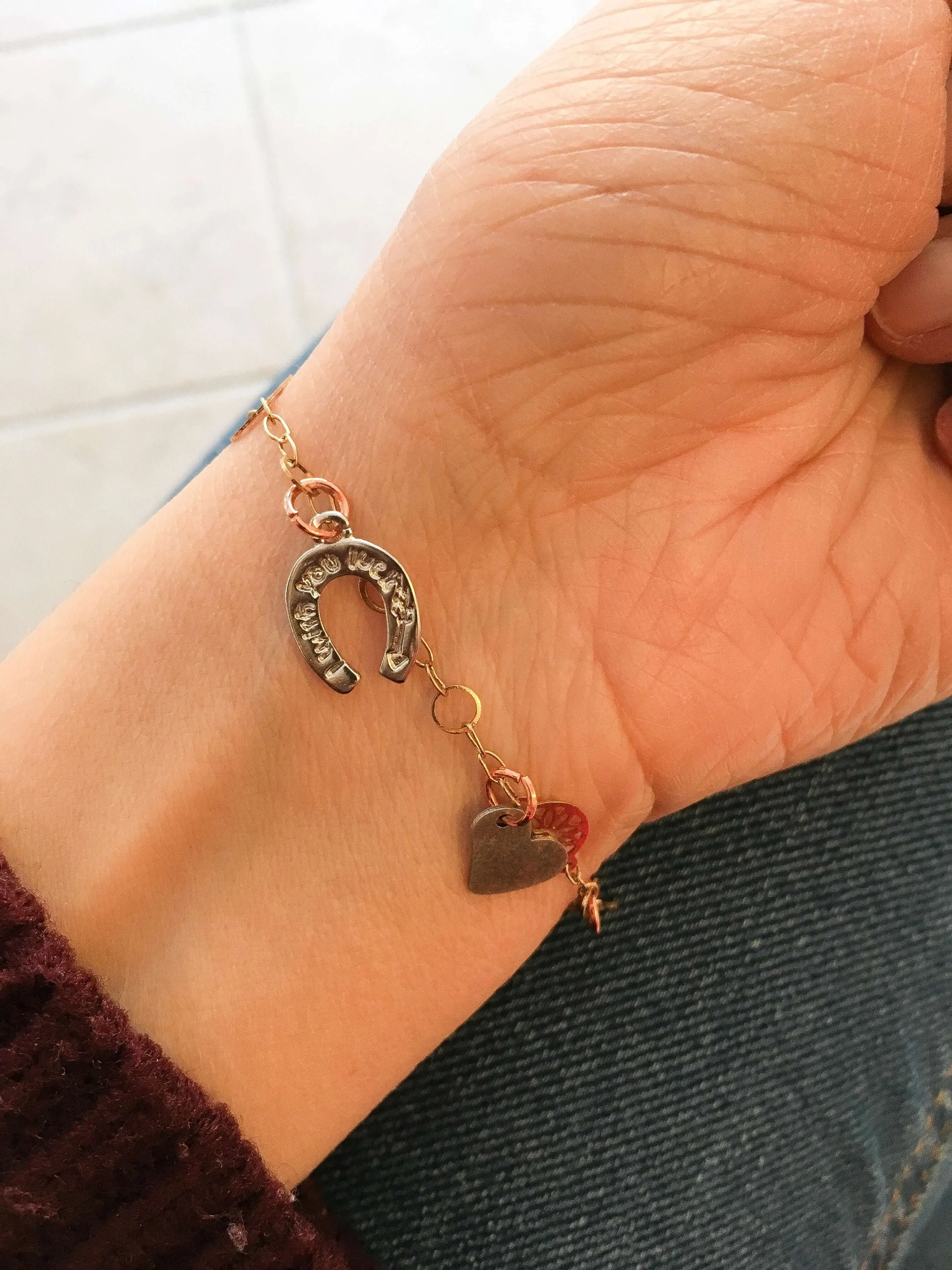 18kt Gold Plated Charms Bracelet. Gold Charm Bracelet. sold by Maiden-Art product image thumbnail 3