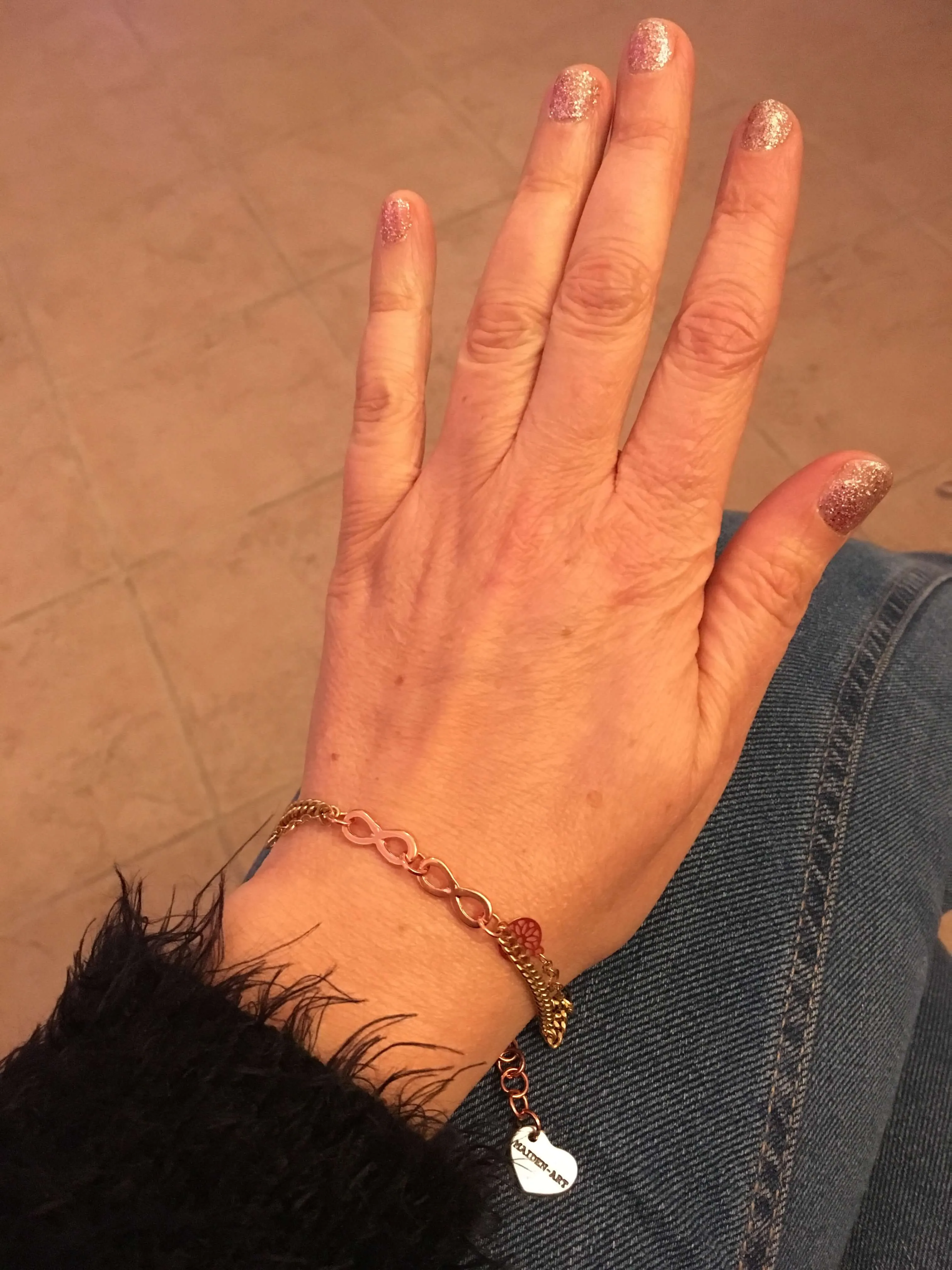 18kt Gold Plated Infinity Bracelet. Chain Link Bracelet. sold by Maiden-Art product image thumbnail 3