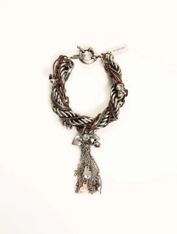 Multichain Bracelet - Bracciale con fili di catene e pendenti sold by Maiden-Art