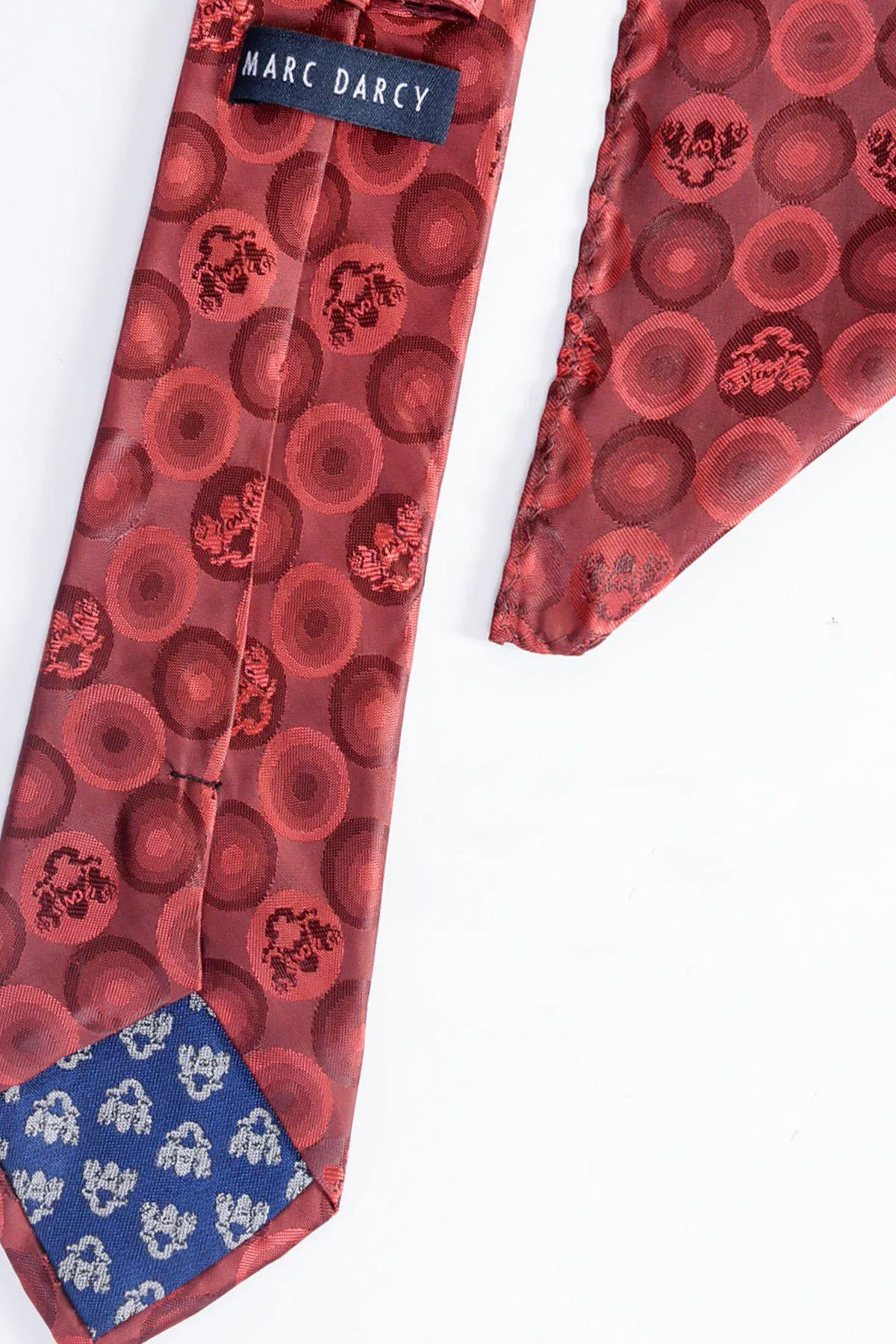 BUBBLES - Wine Bubble Circle Print Tie and Pocket Square Set sold by Marc Darcy product image thumbnail 2