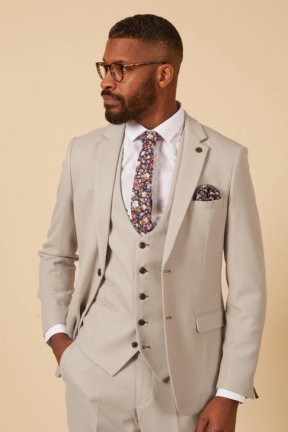 HM5 - Stone Tailored Blazer sold by Marc Darcy product image thumbnail 4
