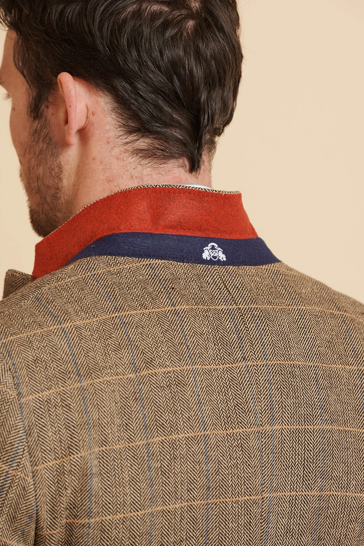 TED - Tan Tweed Check Three Piece Suit sold by Marc Darcy product image thumbnail 5