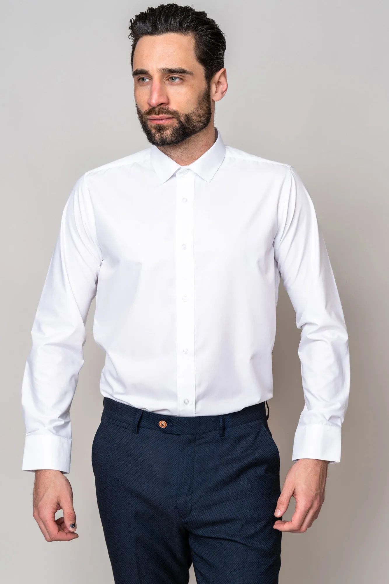 CARTER - White Long Sleeve Shirt sold by Marc Darcy product image thumbnail 3