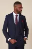 EDINSON - Navy Wine Check Blazer sold by Marc Darcy