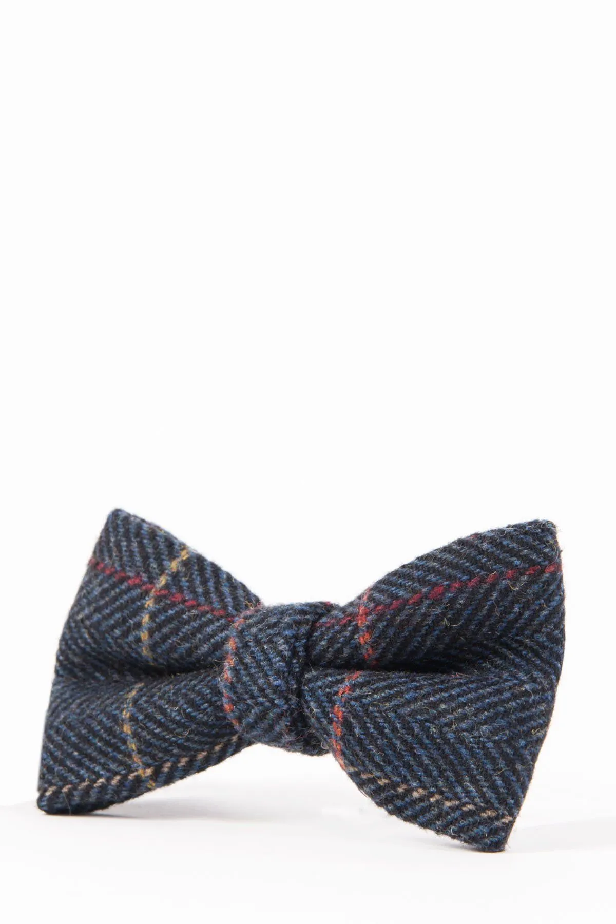 ETON - Navy Blue Check Tweed Bow Tie sold by Marc Darcy product image thumbnail 2