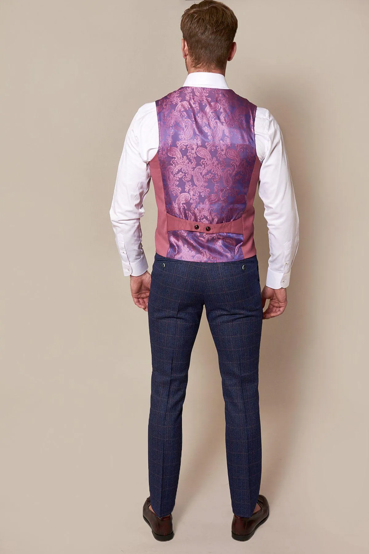 KELLY - Pink Single Breasted Waistcoat sold by Marc Darcy product image thumbnail 4