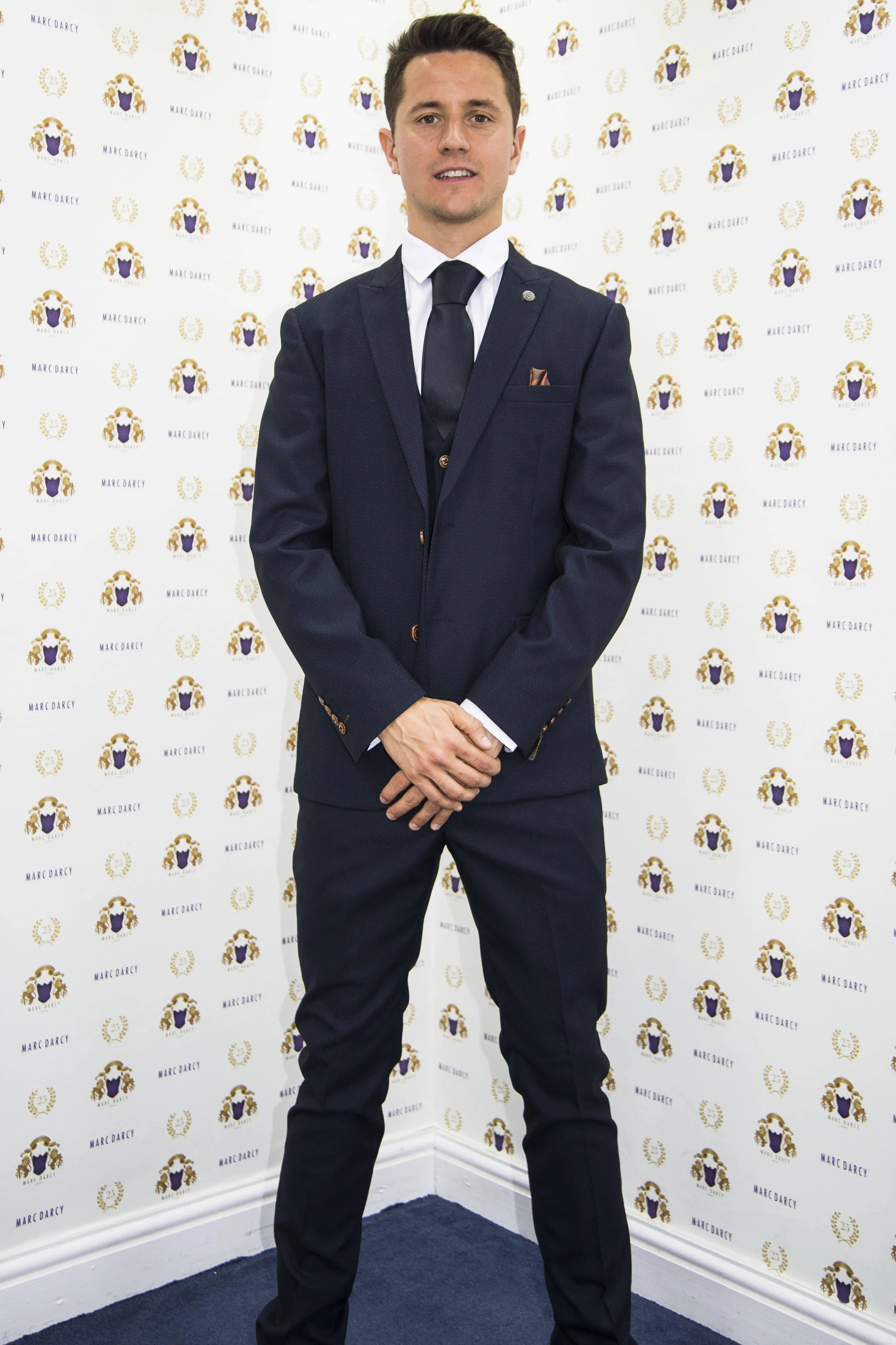 Boca Juniors Midfielder Ander Herrera in Max Navy Suit sold by Marc Darcy