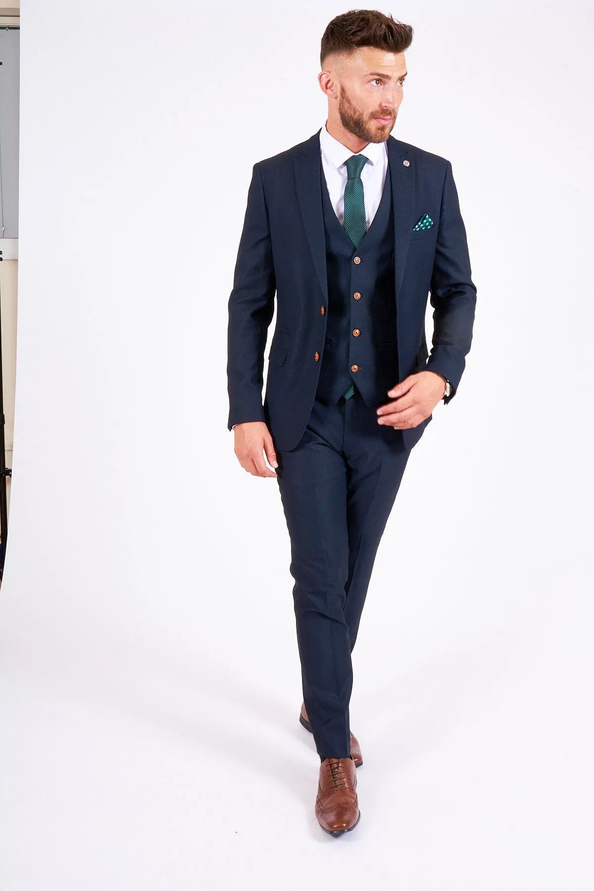 Boca Juniors Midfielder Ander Herrera in Max Navy Suit sold by Marc Darcy product image thumbnail 4