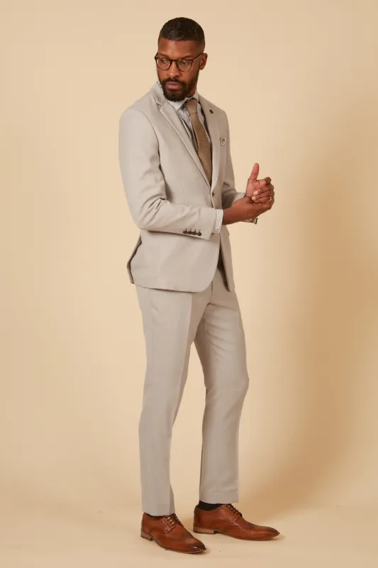 HM5 - Stone Tailored Two Piece Suit sold by Marc Darcy