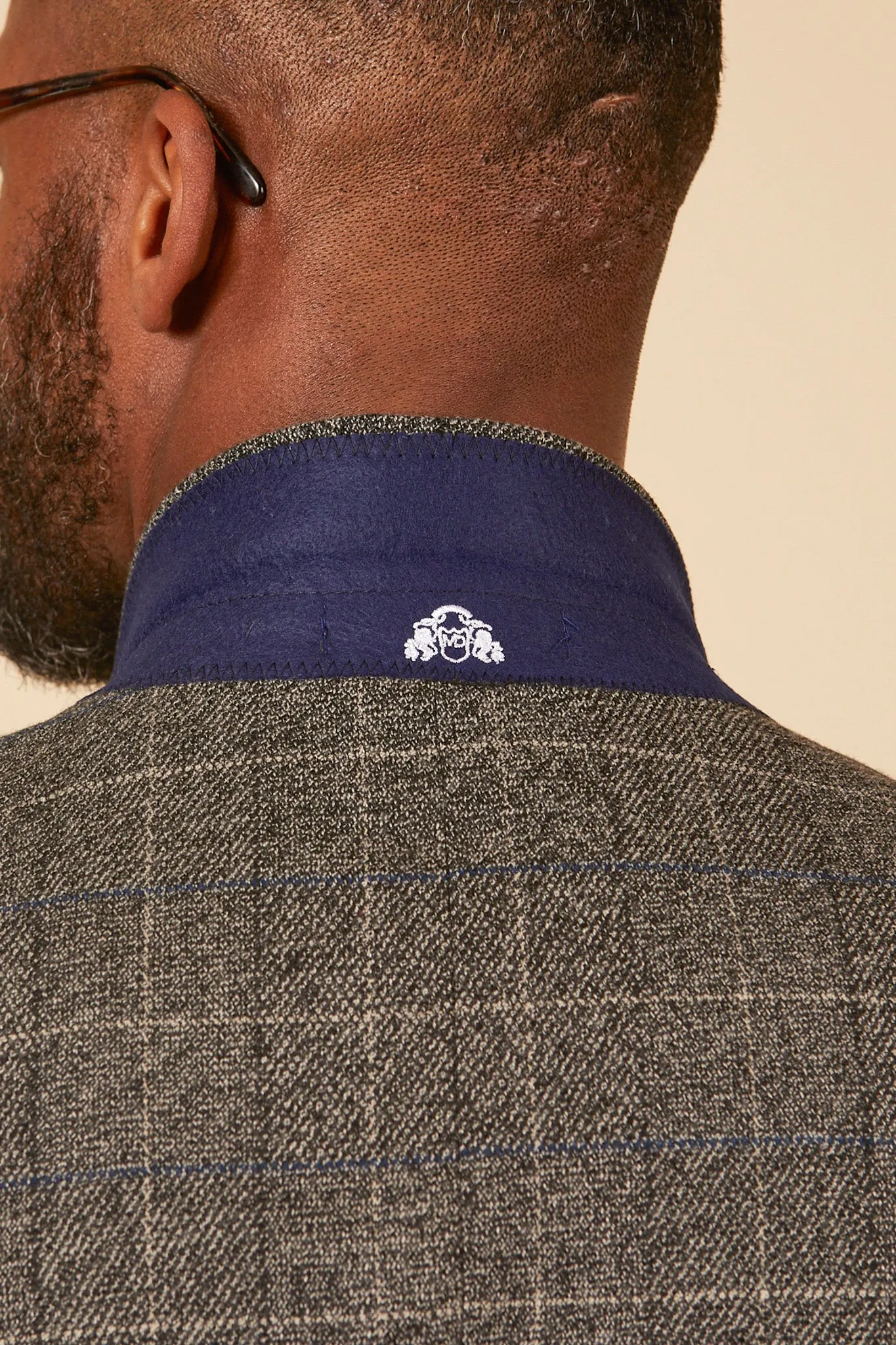 SCOTT - Grey Tweed Check Blazer sold by Marc Darcy product image thumbnail 4