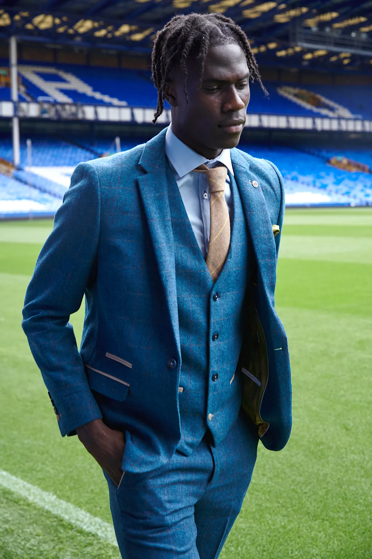The Everton Collection | Amadou Onana in Dion Blue sold by Marc Darcy product image thumbnail 5