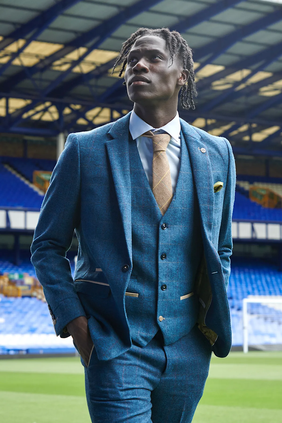 The Everton Collection | Amadou Onana in Dion Blue sold by Marc Darcy product image thumbnail 2