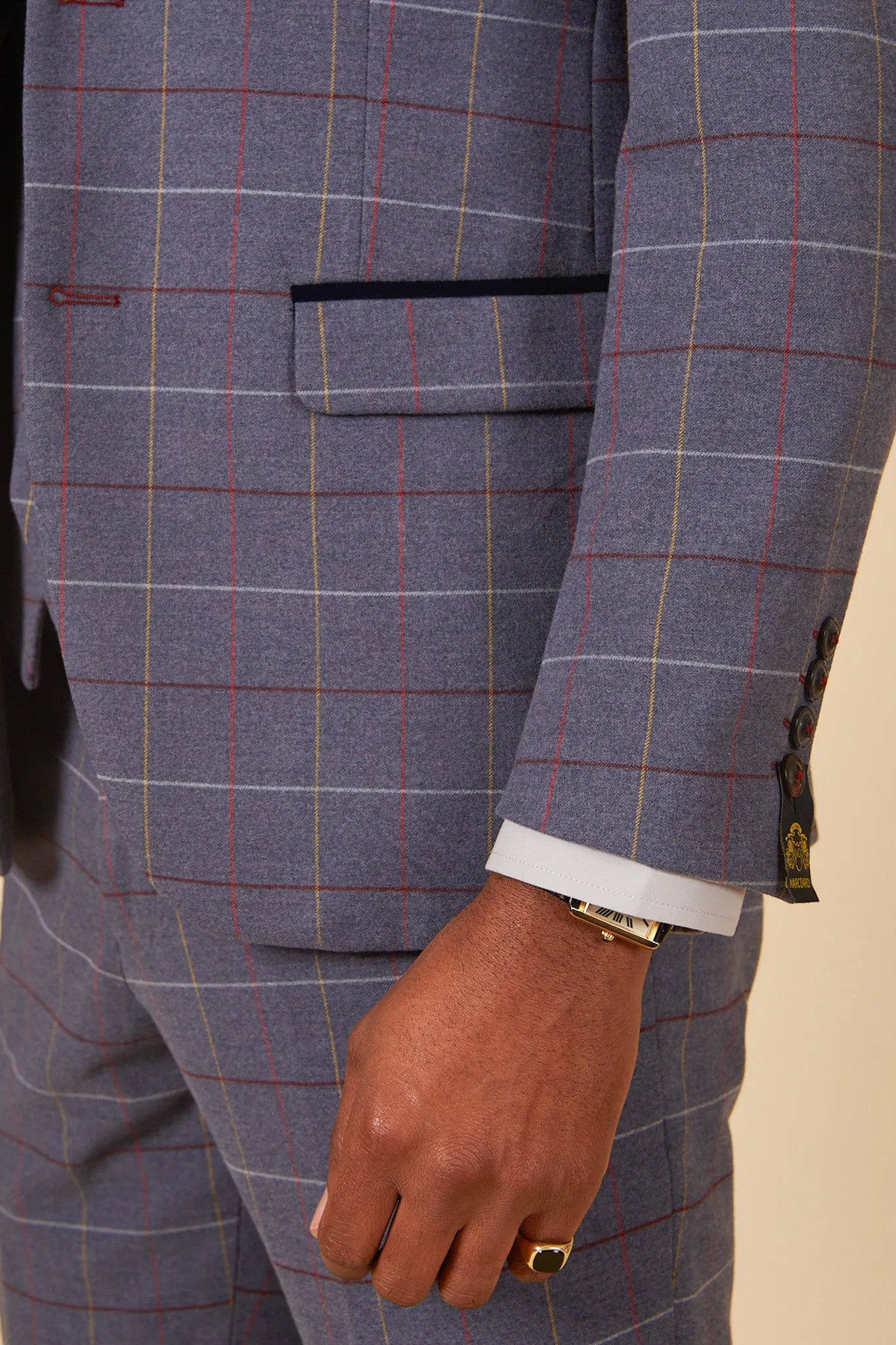 DRAKE - Sky Check Blazer sold by Marc Darcy product image thumbnail 5