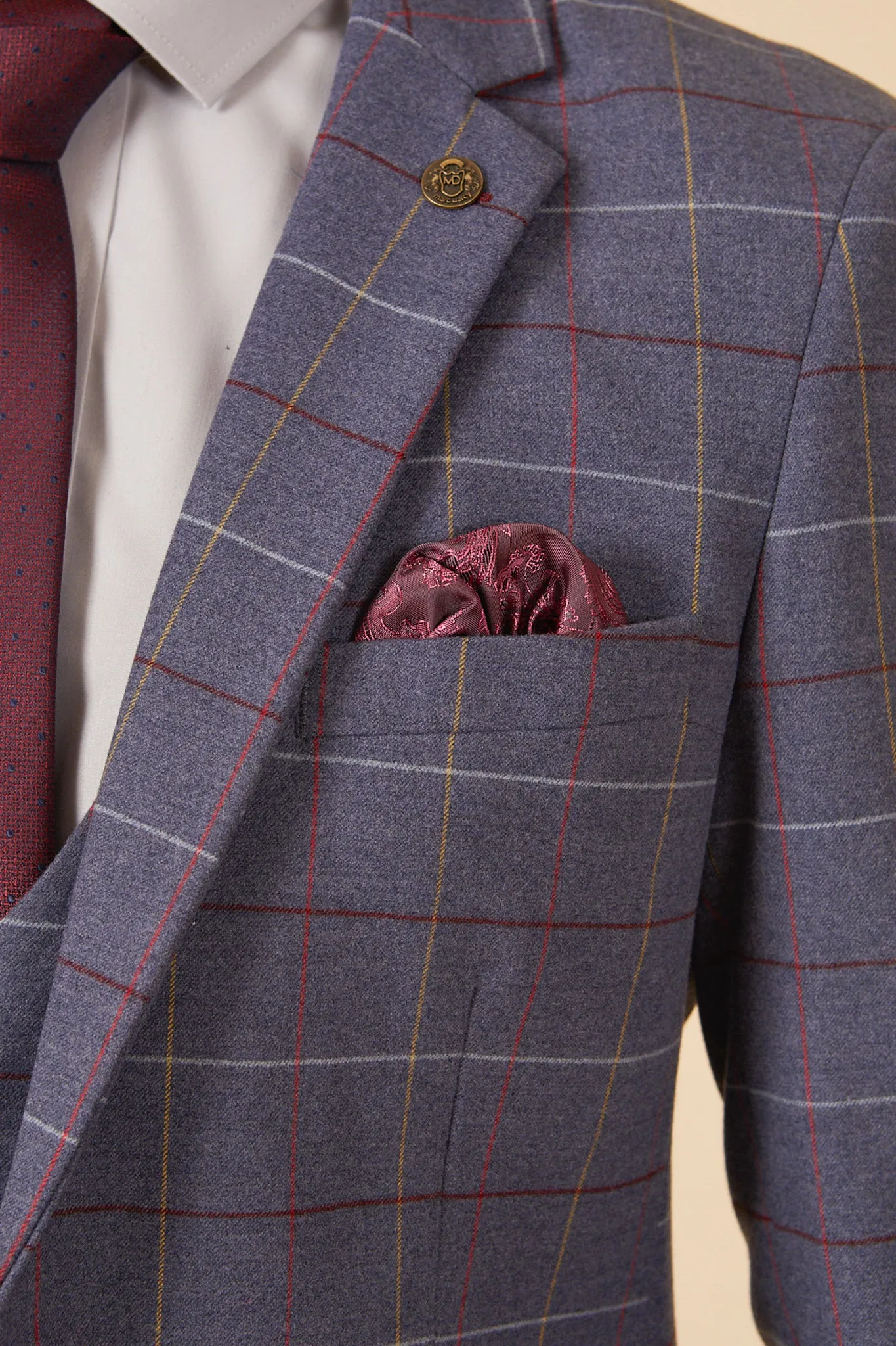 DRAKE - Sky Check Blazer sold by Marc Darcy product image thumbnail 4