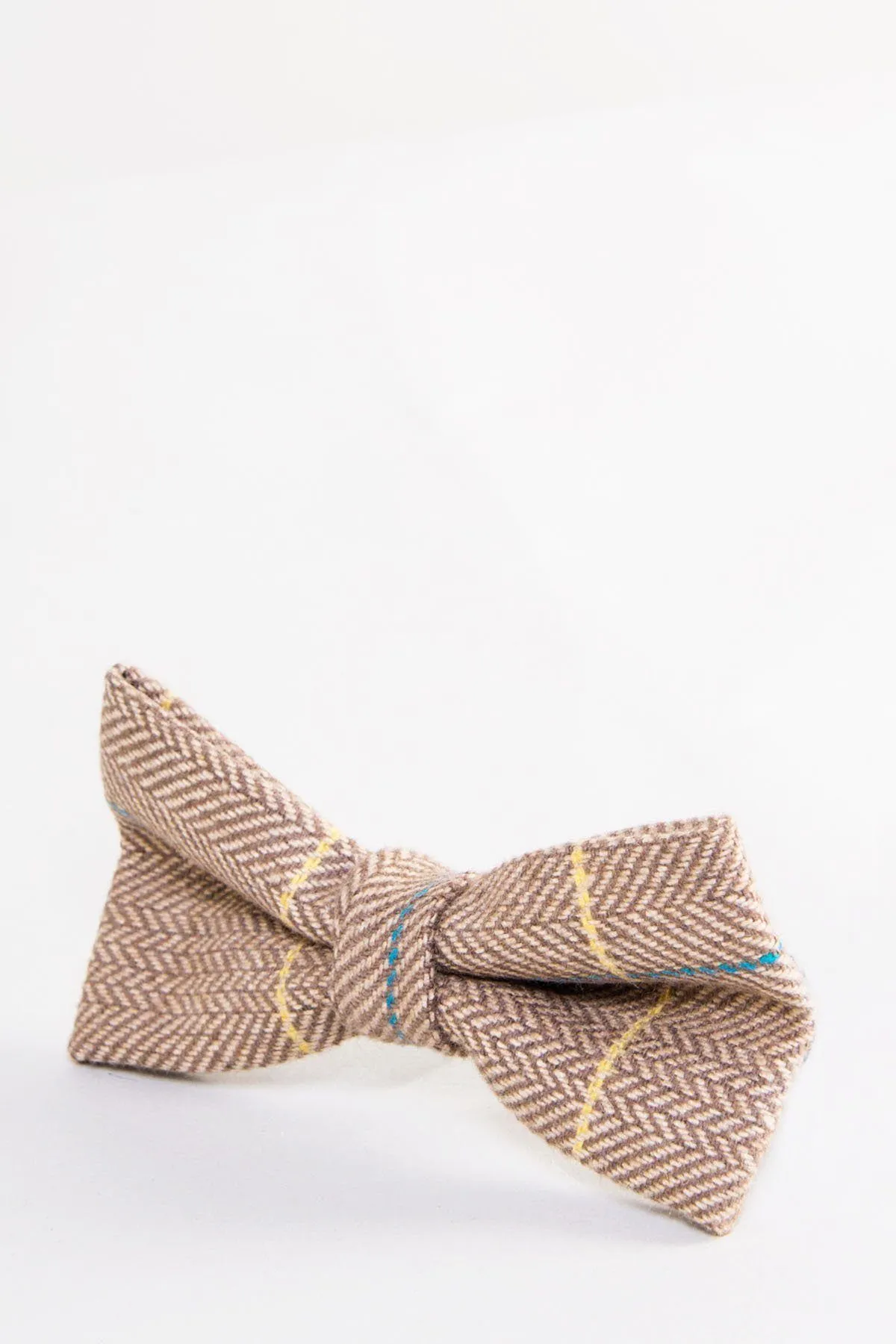 DX7 - Oak Tweed Check Bow Tie sold by Marc Darcy product image thumbnail 2