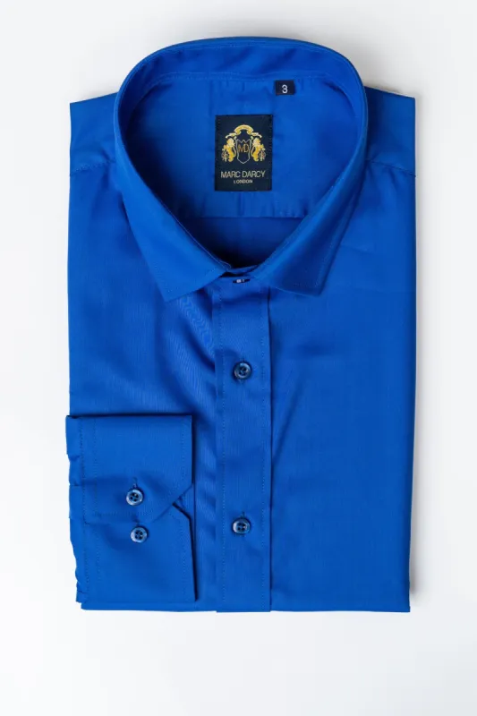 CARTER - Royal Long Sleeve Shirt made by Marc Darcy