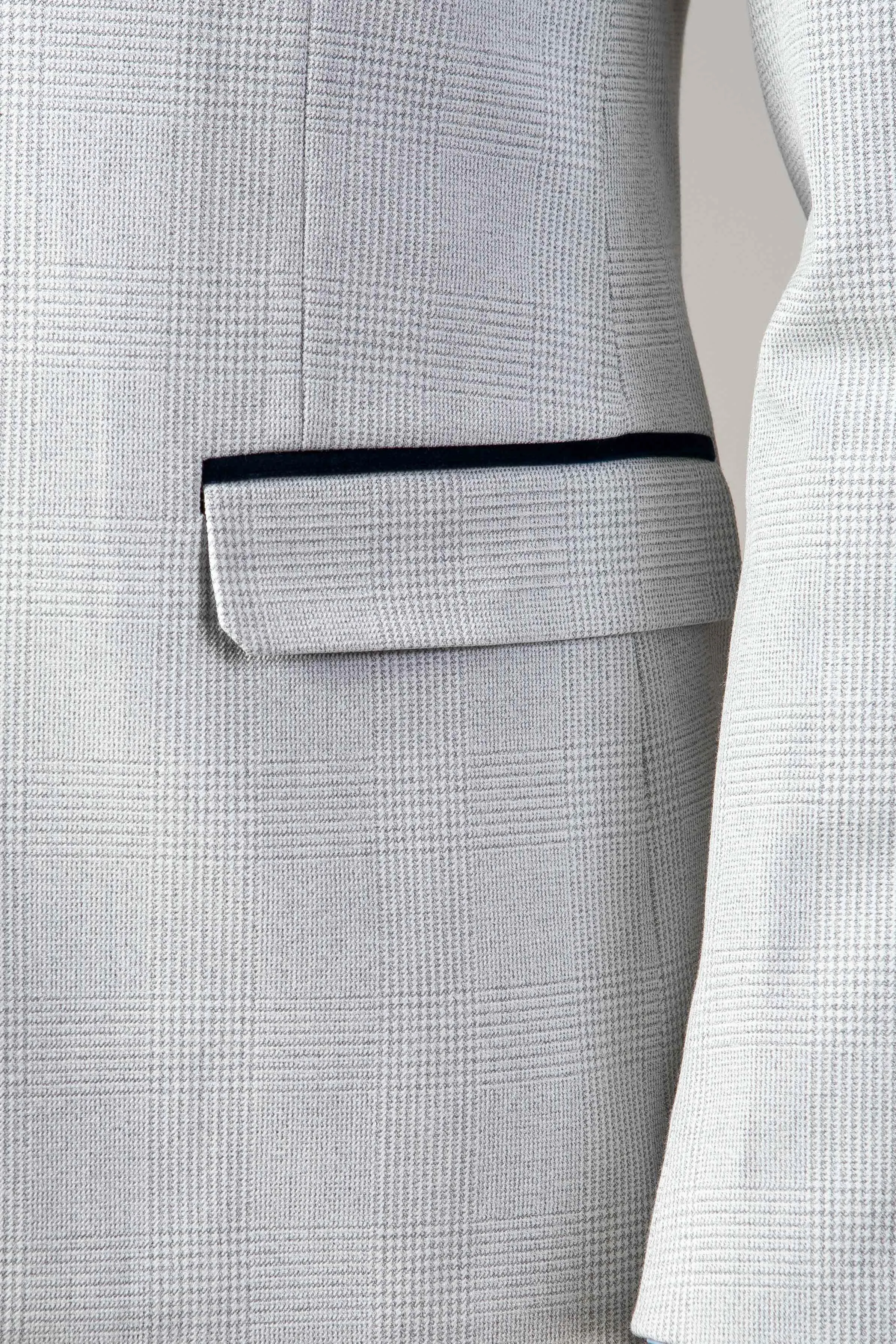 The WBA Collection - BROMLEY Stone Suit With Kelvin Navy Waistcoat sold by Marc Darcy product image thumbnail 4