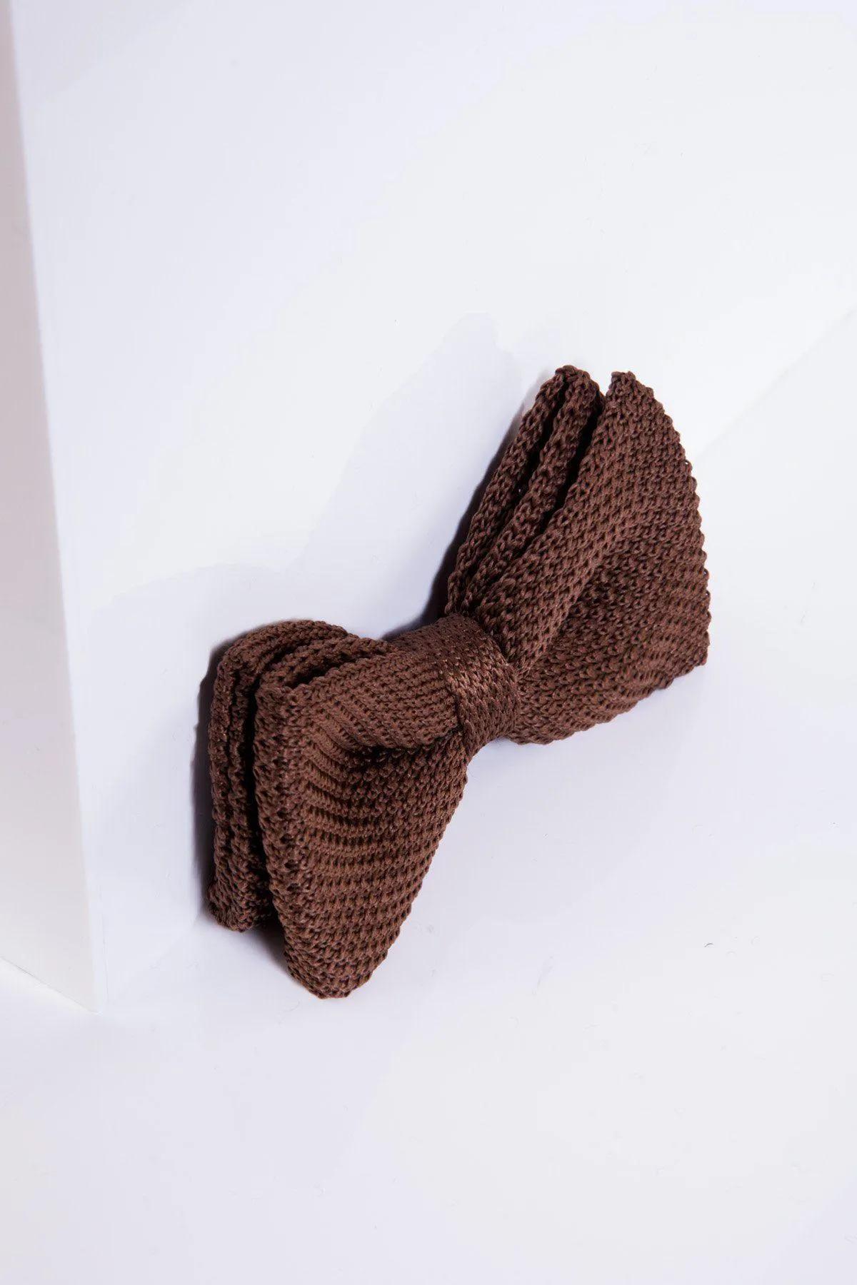 KB - Knitted Double Layer Bow Tie In Tan sold by Marc Darcy product image thumbnail 2