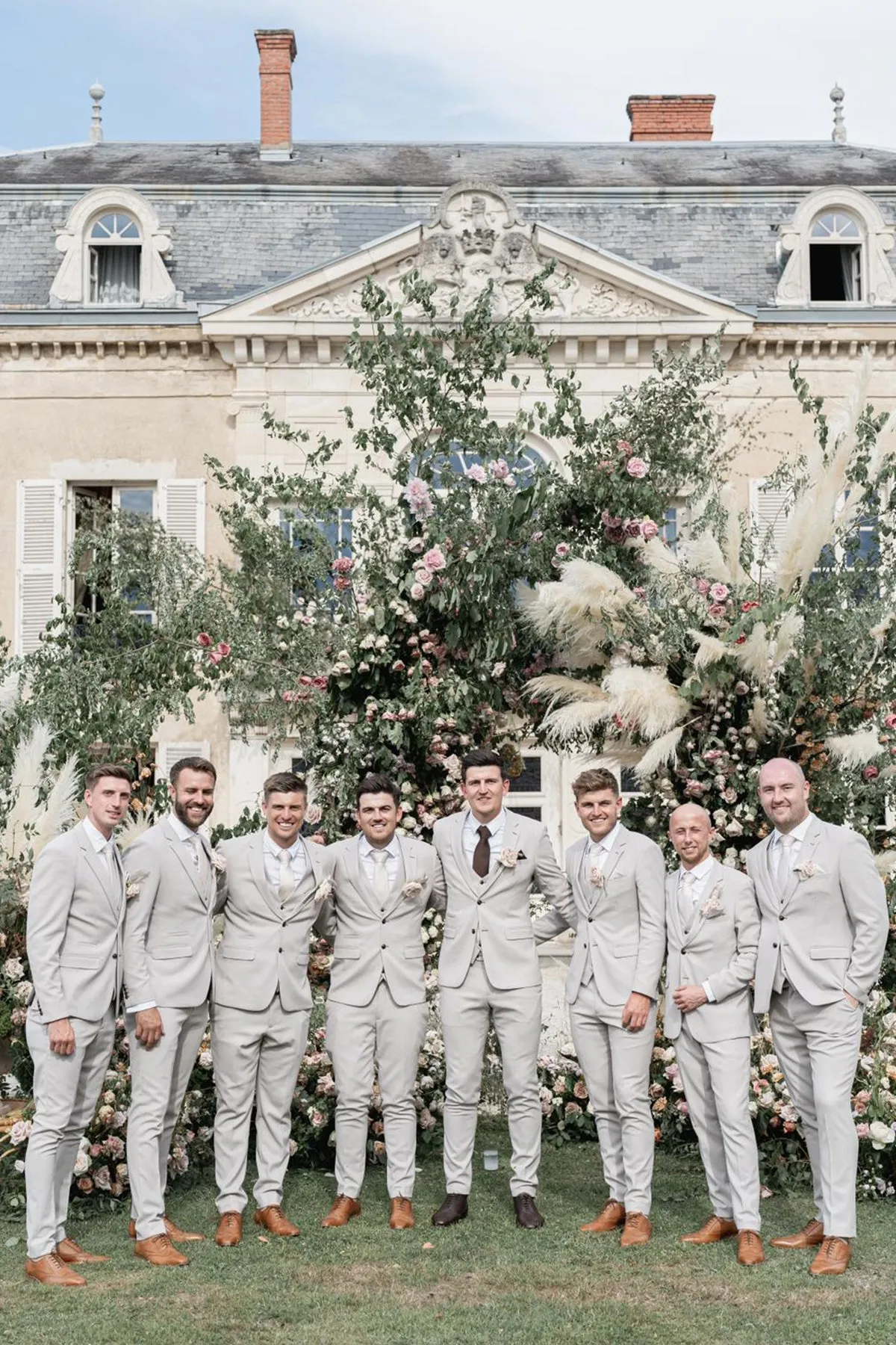 The Harry Maguire Wedding Suit - HM5 Stone Three Piece Suit sold by Marc Darcy product image thumbnail 4