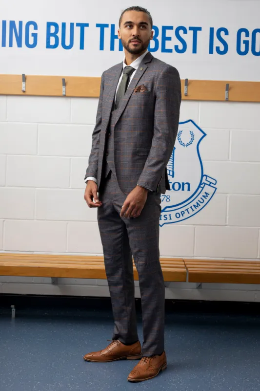 The Everton Collection | Dominic Calvert-Lewin In The JENSON Grey Suit sold by Marc Darcy