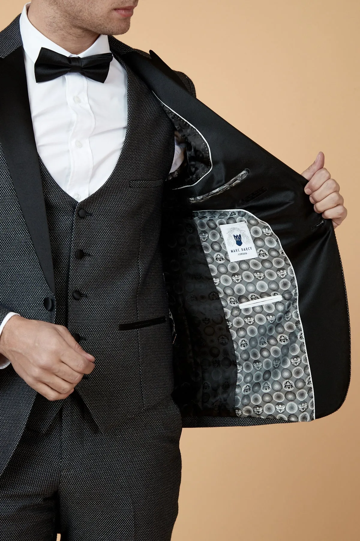 Former Watford Captain Troy Deeney In SPENCER Charcoal Grey Blazer sold by Marc Darcy product image thumbnail 4