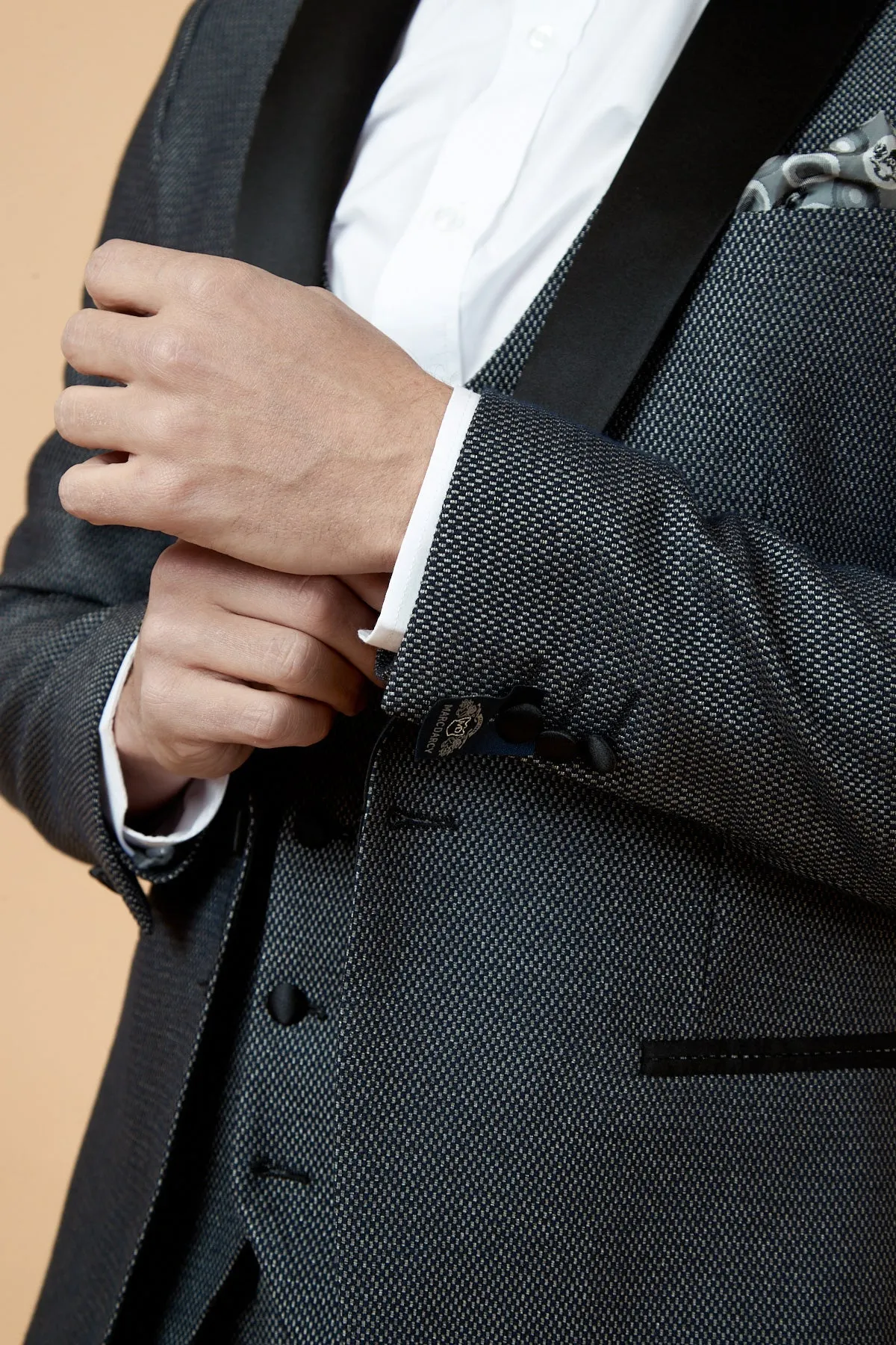 Former Watford Captain Troy Deeney In SPENCER Charcoal Grey Blazer sold by Marc Darcy product image thumbnail 5