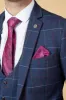 DRAKE - Navy Check Blazer sold by Marc Darcy