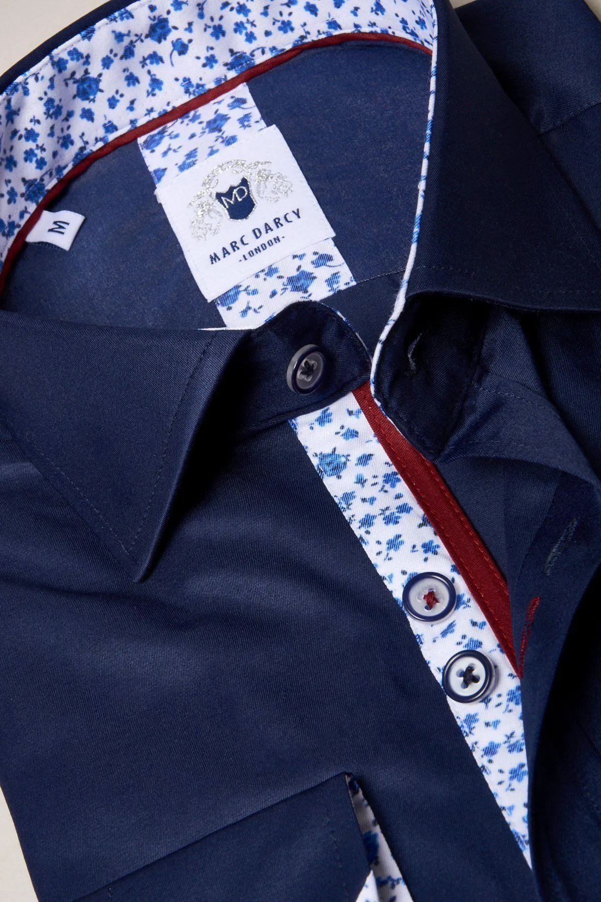 ALFIE - Navy Long Sleeve Shirt sold by Marc Darcy product image thumbnail 2