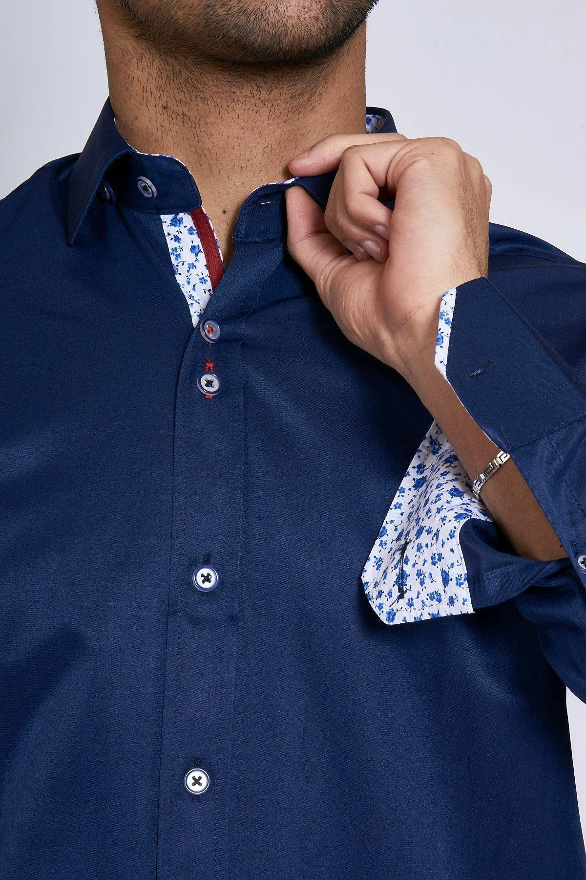 ALFIE - Navy Long Sleeve Shirt sold by Marc Darcy product image thumbnail 5