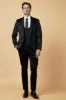 SIMON - Black Velvet Jacquard Three Piece Suit sold by Marc Darcy