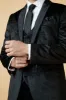 SIMON - Black Velvet Jacquard Three Piece Suit sold by Marc Darcy