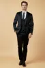 SIMON - Black Velvet Jacquard Three Piece Suit sold by Marc Darcy
