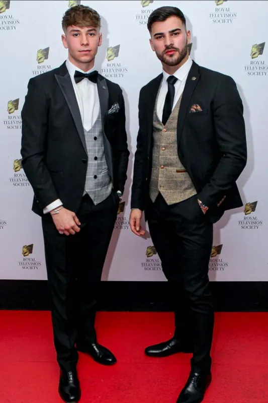 HOLLYOAKS Billy Price (Sid Sumner) In DALTON Suit With Ross Waistcoat sold by Marc Darcy