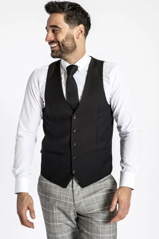 RAMBO - Black Formal Dress Waistcoat sold by Marc Darcy
