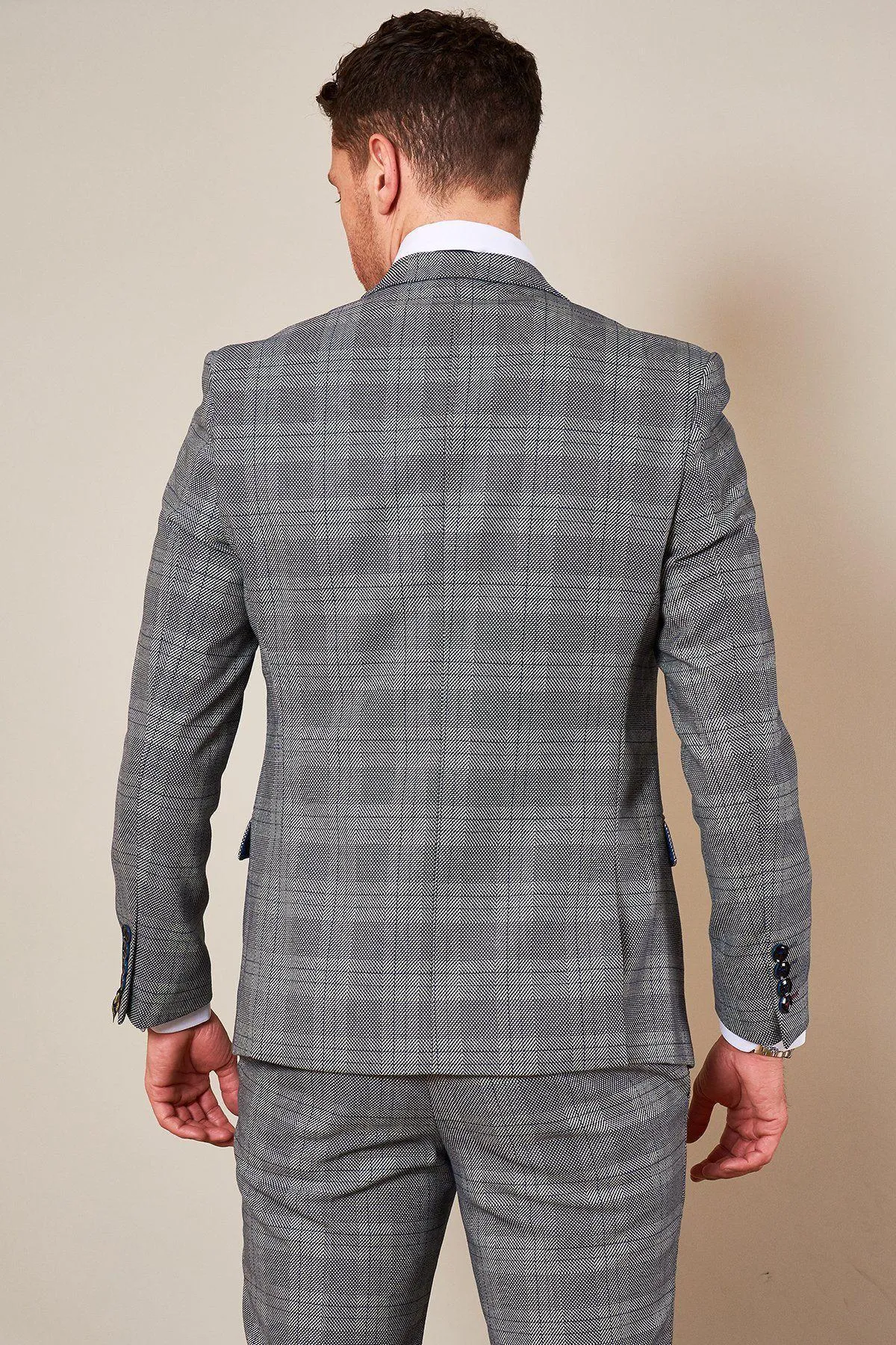 Wolverhampton Wanderers Legend Steve Bull In JERRY Grey Check Blazer sold by Marc Darcy product image thumbnail 4