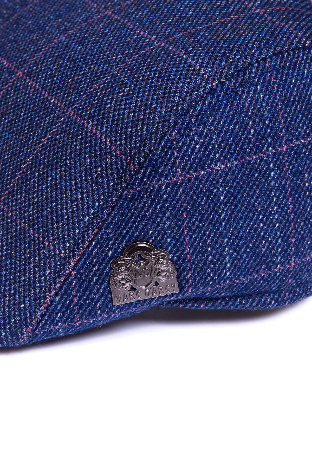 HARRY - Indigo Tweed Check Flat Cap sold by Marc Darcy product image thumbnail 2