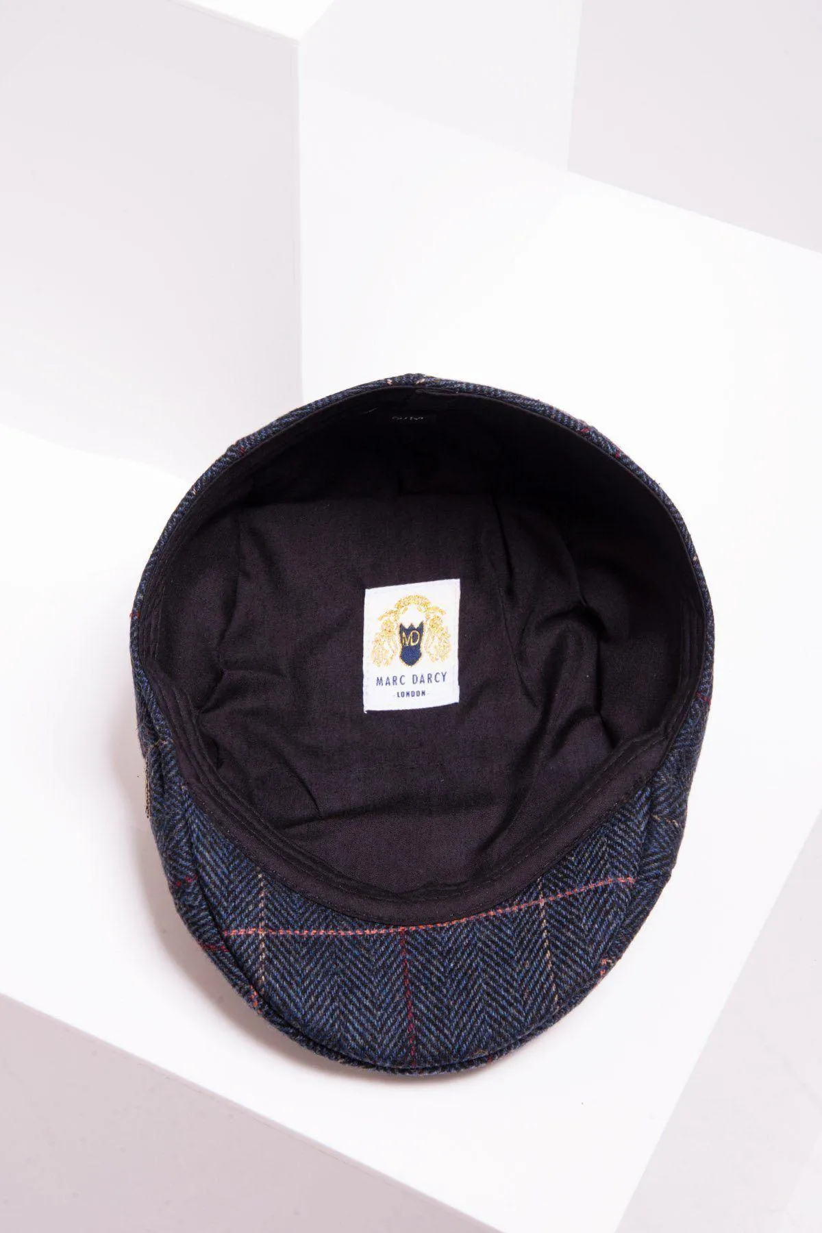 ETON - Navy Blue Check Tweed Tweed Flat Cap sold by Marc Darcy product image thumbnail 2