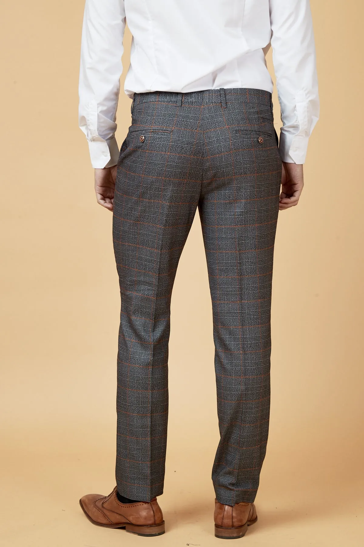 JENSON - Grey Check Trousers sold by Marc Darcy product image thumbnail 3
