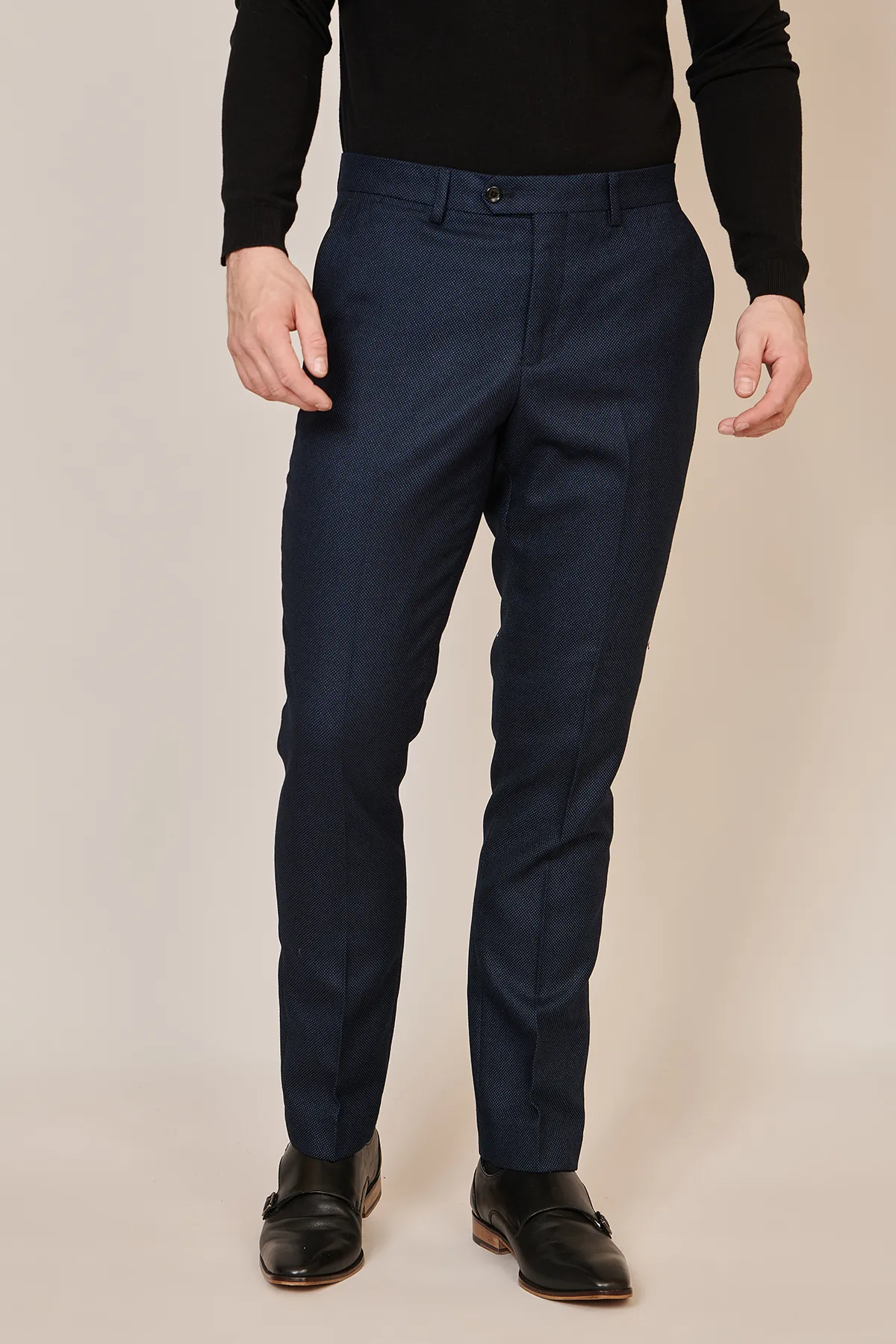 CALLUM - Navy Blue Trouser sold by Marc Darcy product image thumbnail 3