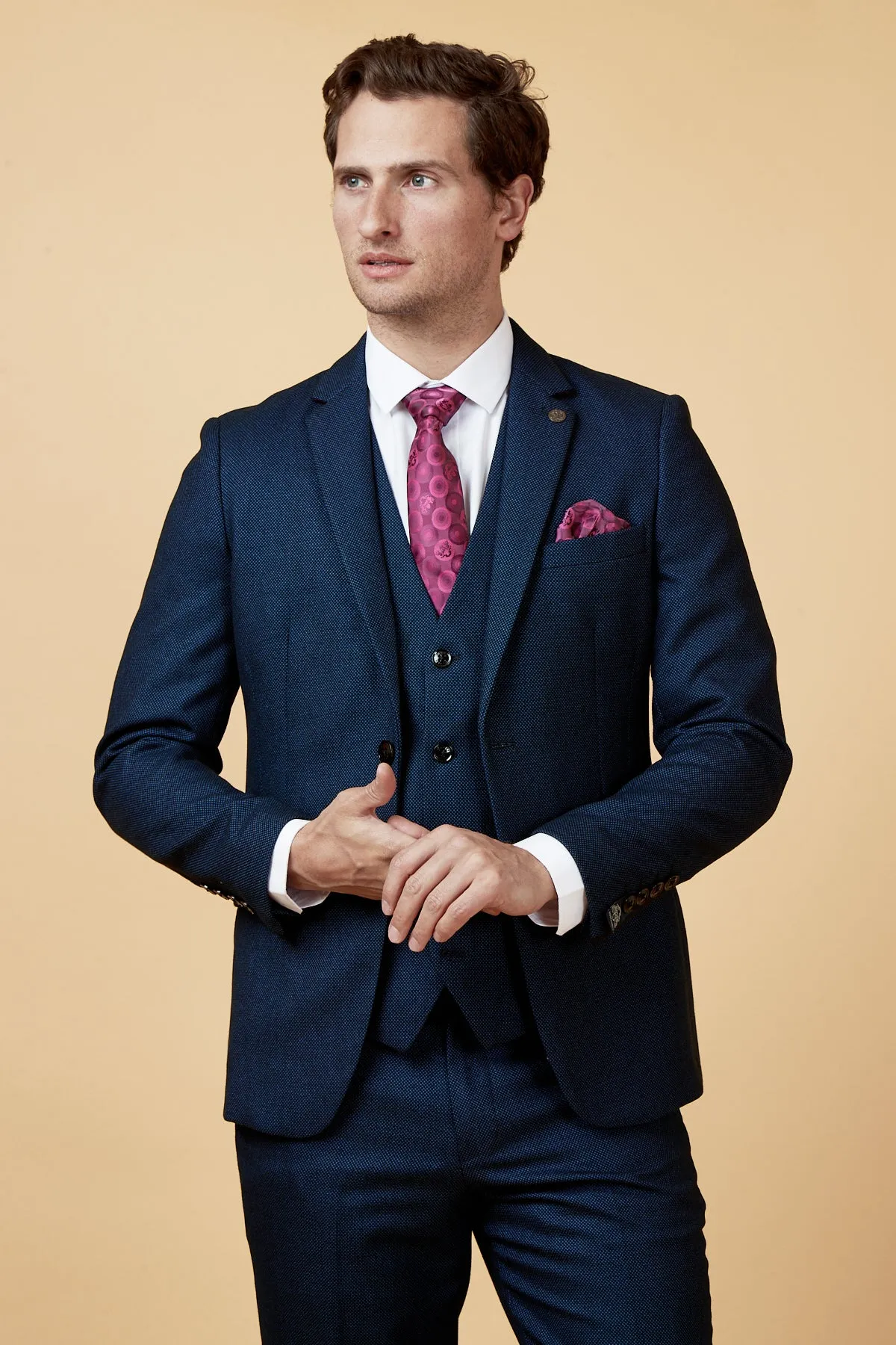 CALLUM - Blue Three Piece Suit sold by Marc Darcy product image thumbnail 5