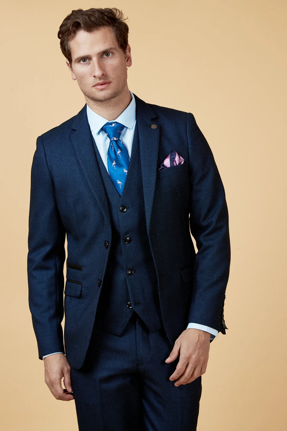 CALLUM - Blue Three Piece Suit sold by Marc Darcy product image thumbnail 3
