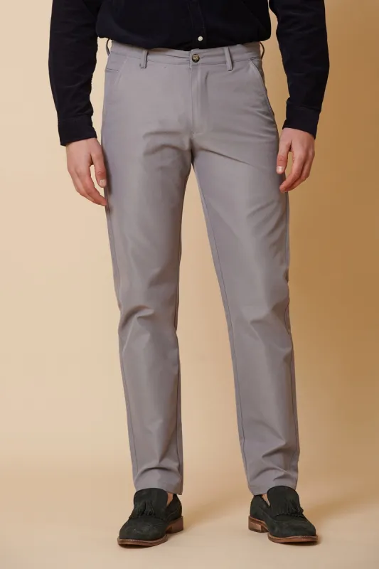ENZO - Mid Grey Chinos sold by Marc Darcy
