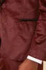 SIMON - Velvet Wine Tux Lapel Jacquard Blazer sold by Marc Darcy