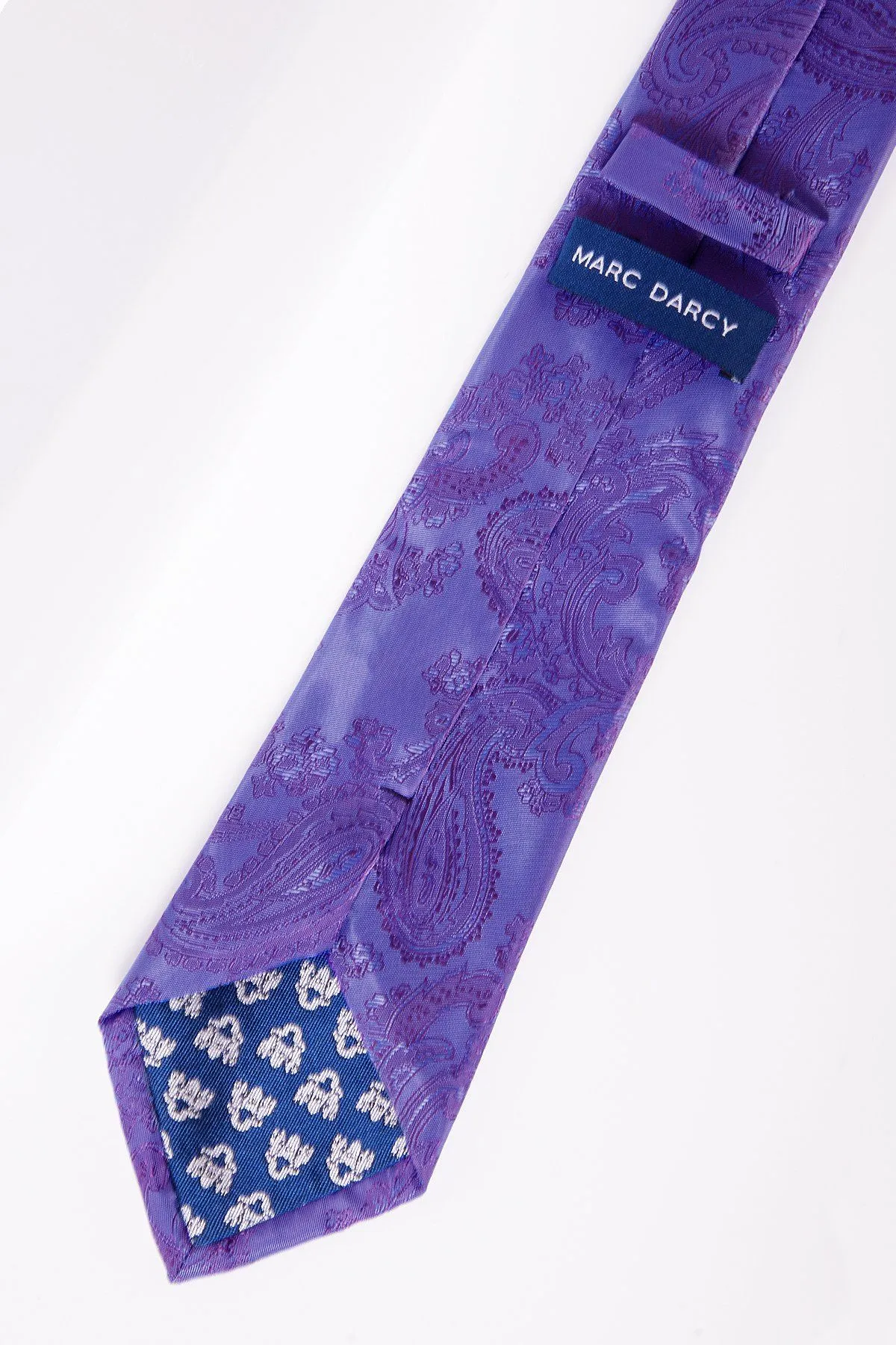 PAISLEY - Lilac Paisley Tie and Pocket Square Set sold by Marc Darcy product image thumbnail 2