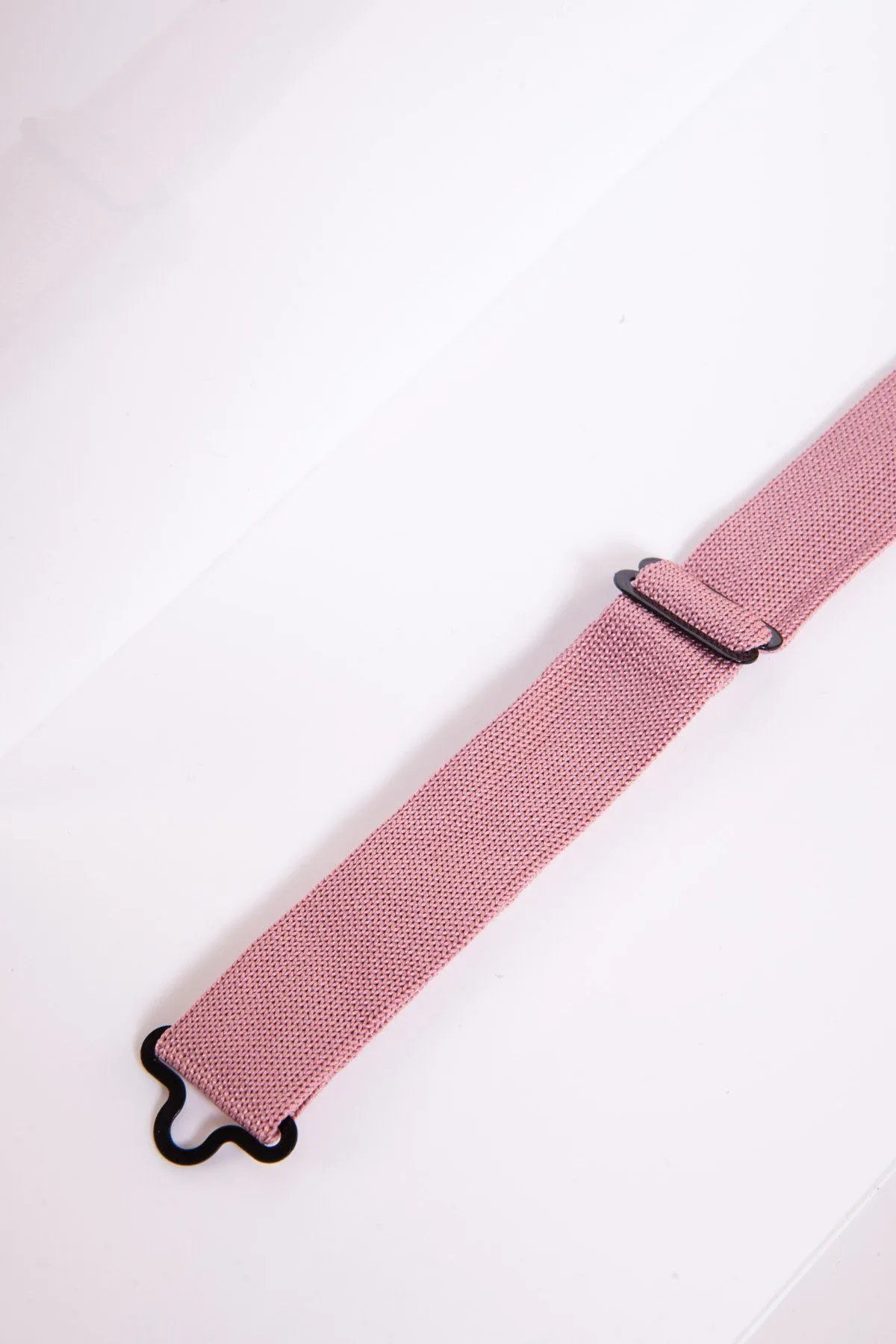 KB - Knitted Double Layer Bow Tie In Blush Pink sold by Marc Darcy product image thumbnail 2