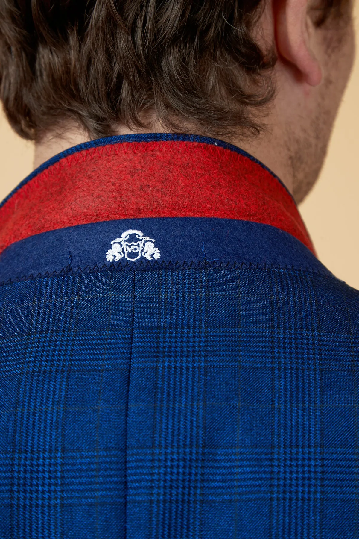 GEORGE - Royal Blue Check Blazer sold by Marc Darcy product image thumbnail 4